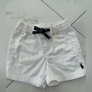 Ralph Lauren White Shorts with Black Accents for 6 months old boy.Very good cond